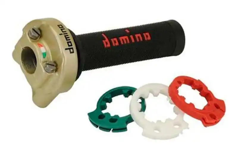 Garantía Incluida Mando de gas Domino XM2 con puños Oro | Honda / Yamaha / Ducati / Aprilia