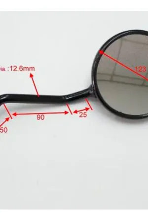 Nueva Colección Retrovisor derecho JMP Redondo M10 Homologado CE Negro | Honda XRV 750 1993-2003