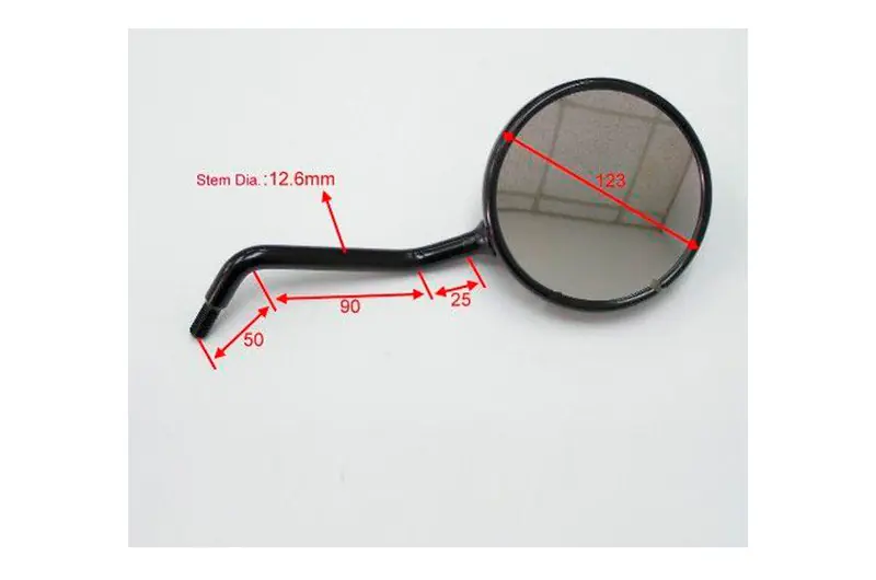 Nueva Colección Retrovisor derecho JMP Redondo M10 Homologado CE Negro | Honda XRV 750 1993-2003