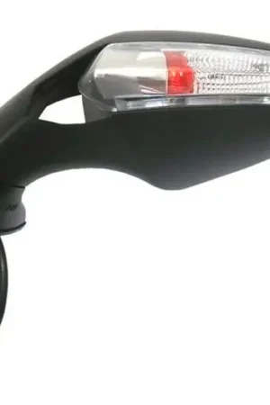 Retrovisor izquierdo JMP Oval con intermitentes Homologado CE Negro | Derbi GPR 125 2T 2005-2009 Nuevo Modelo