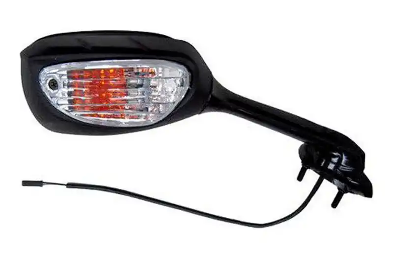 Última Oportunidad Retrovisor derecho JMP Oval con intermitentes Homologado CE Negro | Suzuki GSX-R 1000 / GSX-R 1000 UF ...