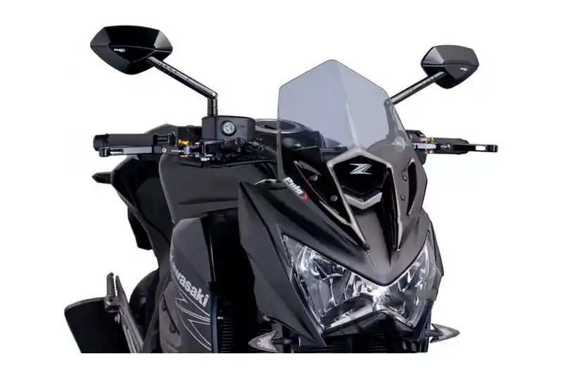 Cúpula / Parabrisa Puig Sport New Generation Naked Ahumado Claro | Kawasaki Z 800 A / Z 800 B ... Garantía De Devolución De Dinero