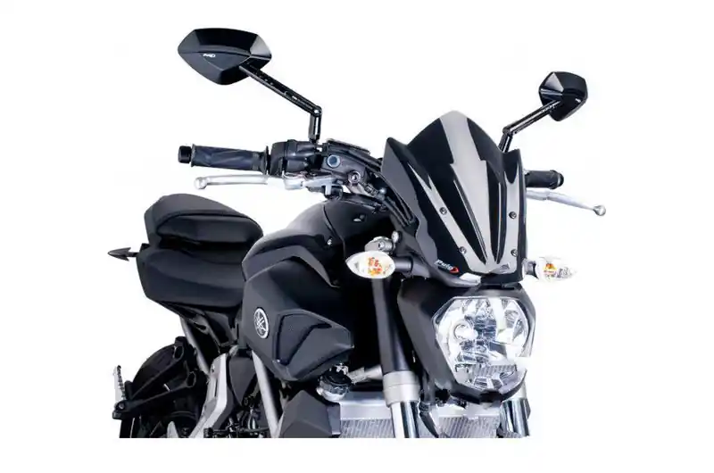 Precio De Fábrica Cúpula / Parabrisa Puig Sport New Generation Naked Negra | Yamaha MT-07 700 / MT-07 700 A ...