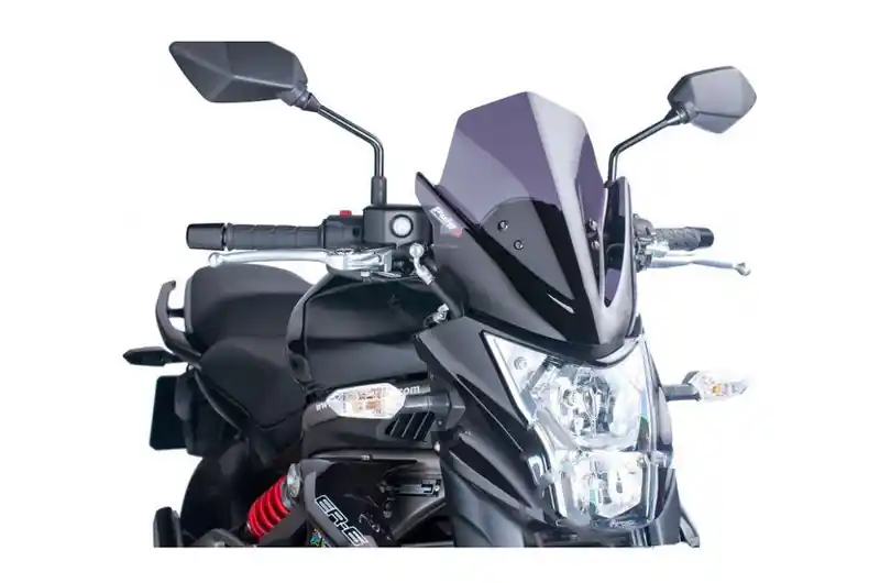 Cúpula / Parabrisa Puig Sport New Generation Naked Ahumado Oscuro | Kawasaki ER-6N 650 F 2012-2017 / ER-6N 650 E 2013-2017 Pedido Al Por Mayor