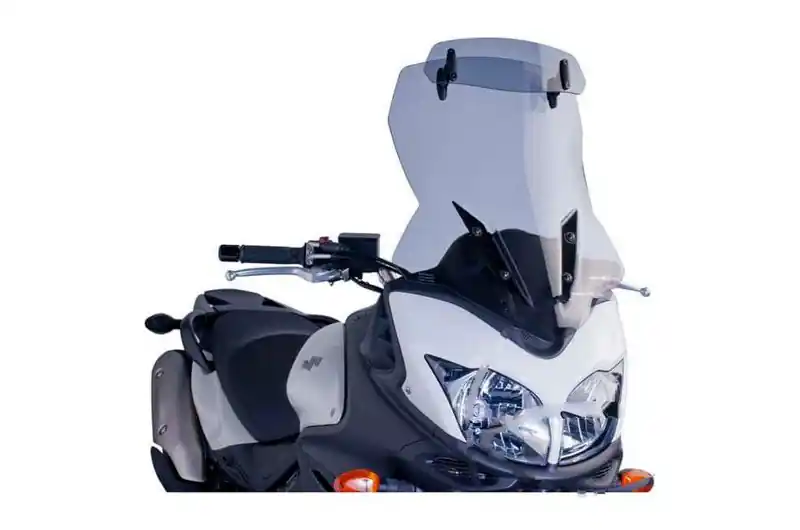 Cúpula / Parabrisa Puig Touring visor Ahumado Con deflector | Suzuki DL 650 A / DL 650 AUE ... Máxima Calidad