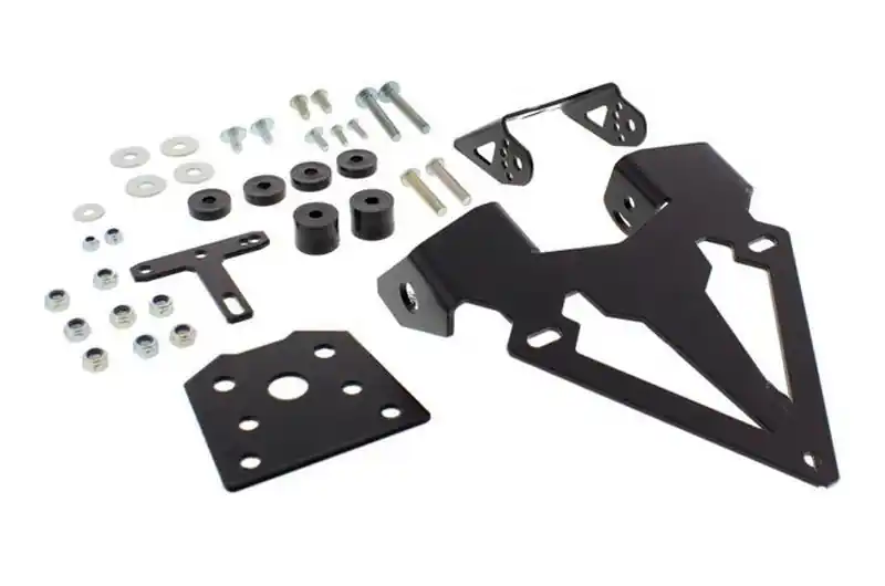 Moderno Portamatriculas TRW con soporte intermitentes Negro | Kawasaki Z 800 A 2013-2015 / Z 800 B 2013-2015