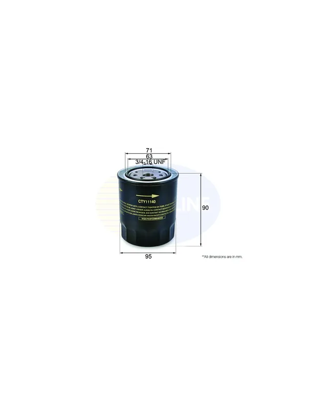Filtro de aceite COMLINE CTY11140 - TOYOTA COROLLA Sedán Gran Oferta