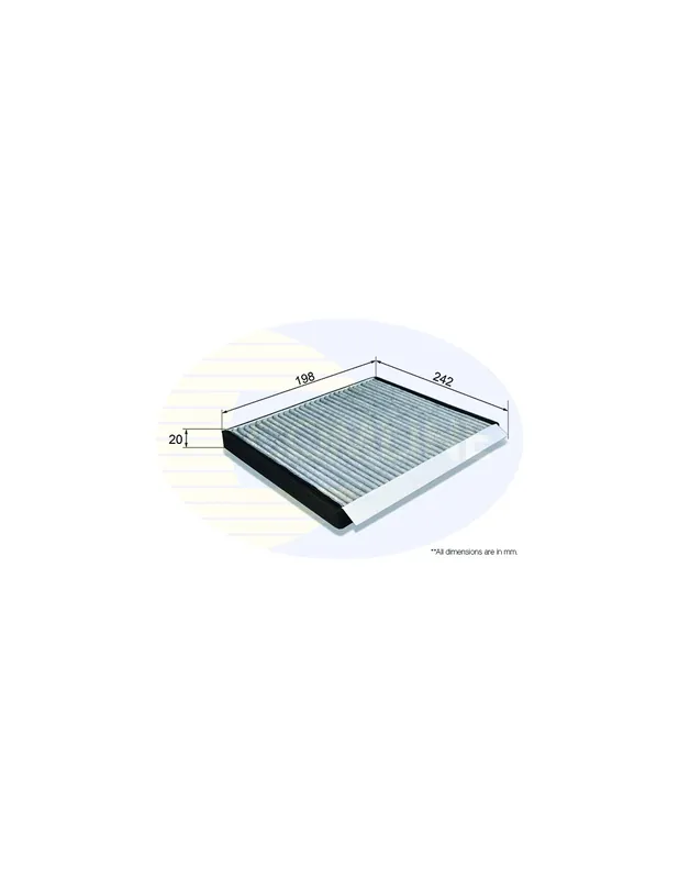 Filtro de habitáculo COMLINE EKF203A - HYUNDAI AVEGA III Sedán Bestseller