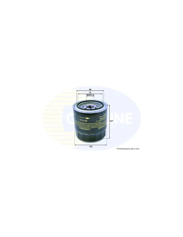 Filtro de aceite COMLINE CTY11142 - TOYOTA COROLLA Combi Última Versión
