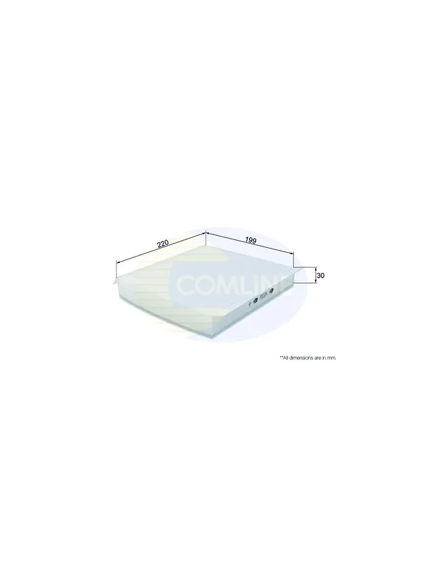 Últimas Unidades Filtro de habitáculo COMLINE EKF206 - NISSAN PRIMERA