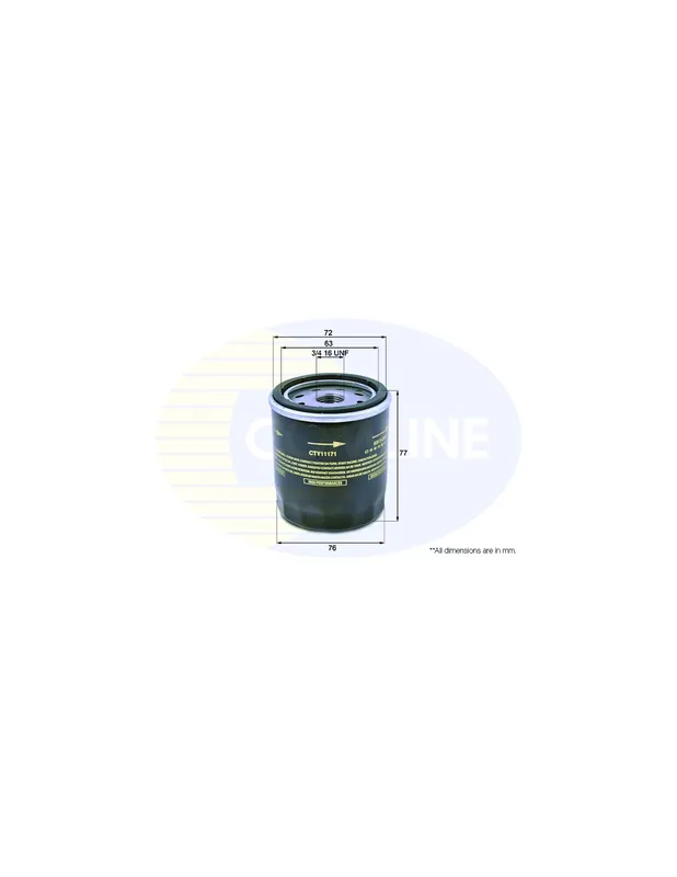 Imprescindible (Must-Have) Filtro de aceite COMLINE CTY11171 - TOYOTA CRESSIDA Sedán