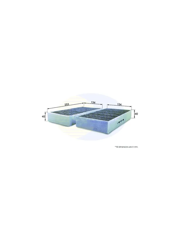 Filtro de habitáculo COMLINE EKF226A - MERCEDES-BENZ CLASE M Marca Reconocida