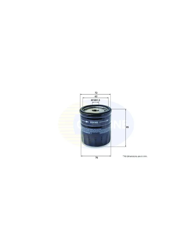 Original Filtro de aceite COMLINE EOF002 - OPEL ASTRA G Ranchera familiar