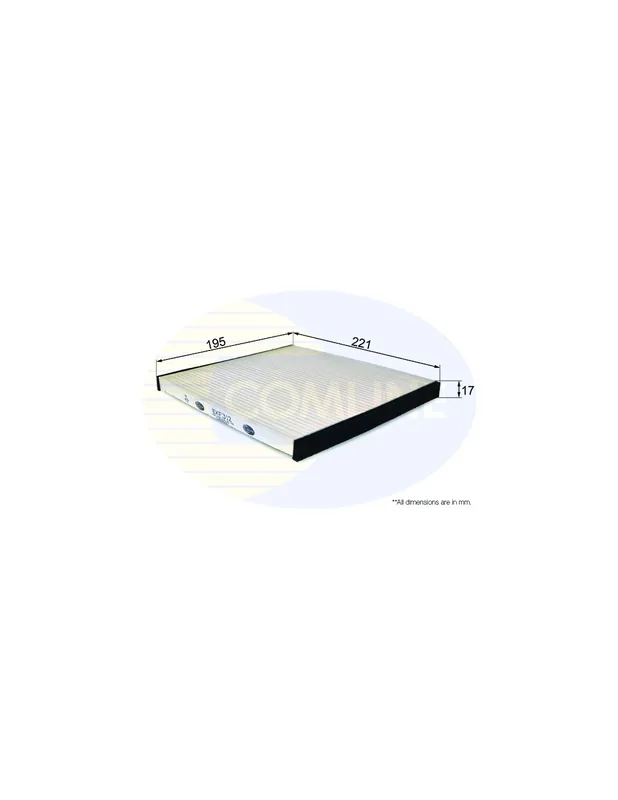Filtro de habitáculo COMLINE EKF312 - TOYOTA COROLLA Verso Nueva Colección