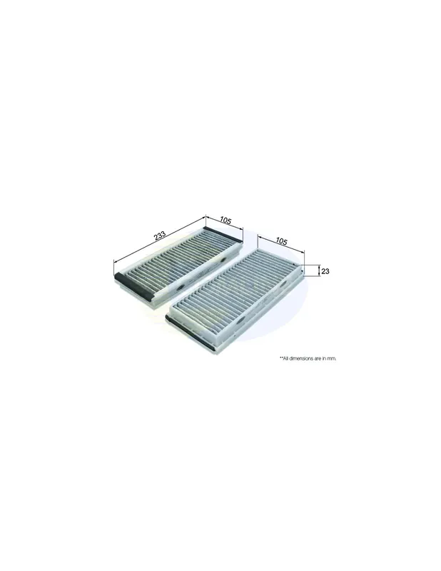 Profesional Filtro de habitáculo COMLINE EKF338A-2 - MAZDA MPV Mk II