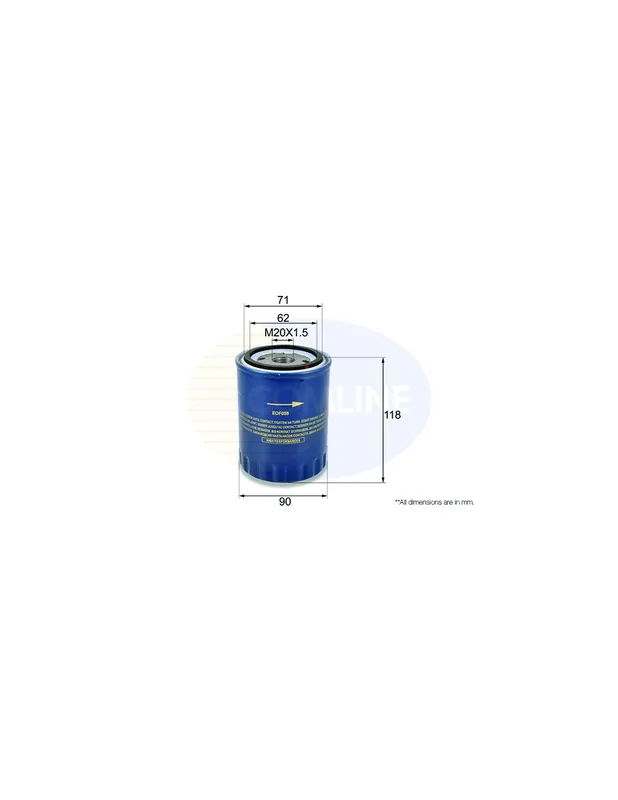 Envío Exprés Filtro de aceite COMLINE EOF058 - FIAT DUCATO Furgón