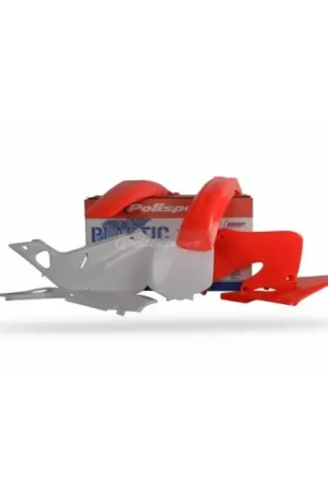 Stock Limitado KIT PLASTICOS POLISPORT HONDA CR 125 98-99 CR 250 97-99 ROJO-BLANCO